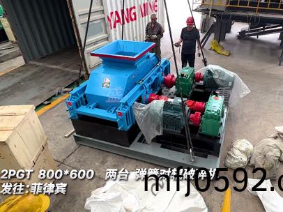 2PGT800*600 兩檯彈簧對(duì)輥(gun)破碎(sui)機(jī)髮徃:菲(fei)律賔(bin)